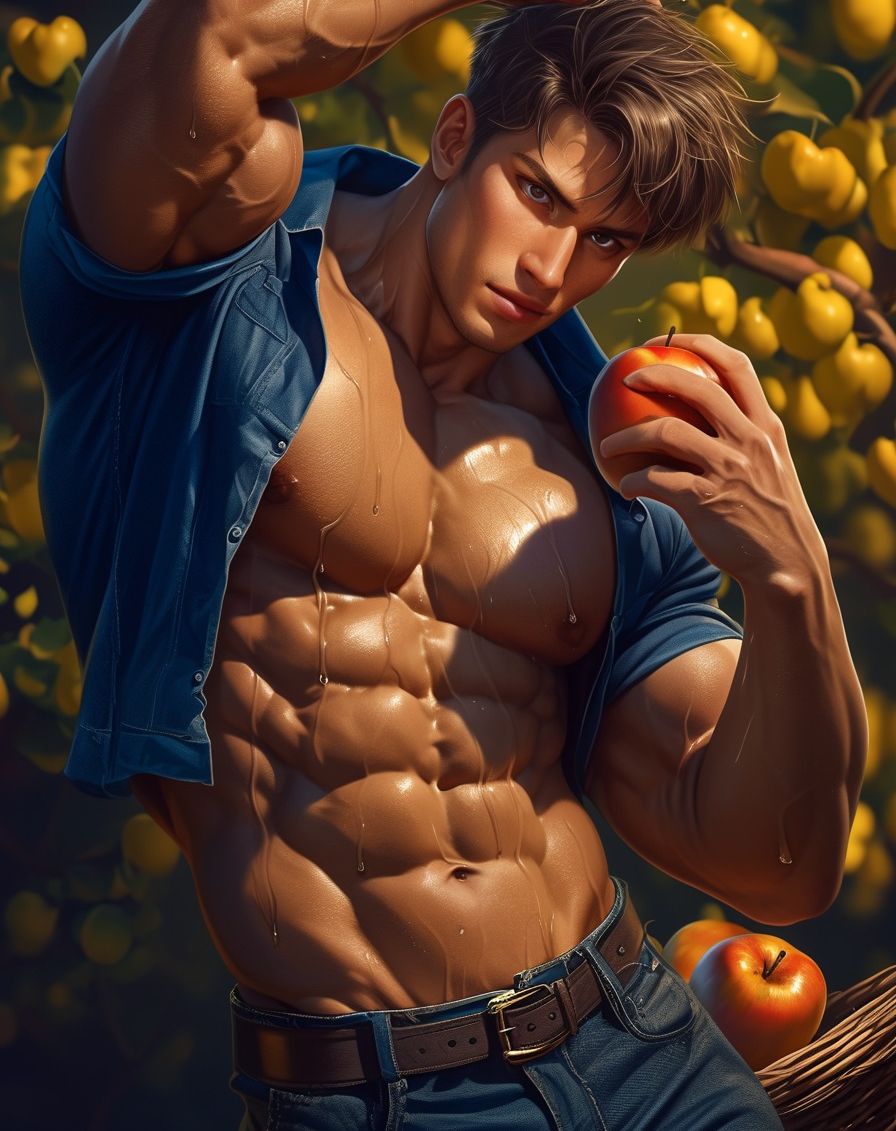 Muscular Guy gathering Apples-436209073_370040452692171_9103912494836350049_n 
