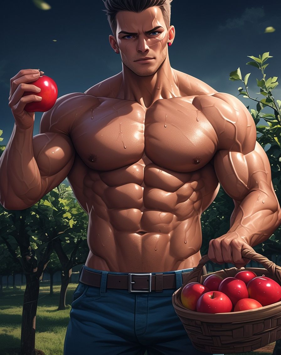 Muscular Guy gathering Apples-436222084_370040426025507_5352334864744707828_n 