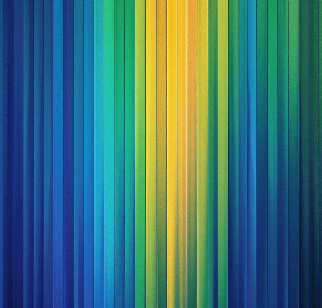 A vertical gradient of blue, green and yellow vertical lines, arranged in rows l-437659702_798380375473684_5256838454147143569_n 