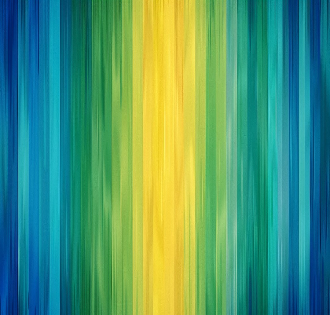 A vertical gradient of blue, green and yellow vertical lines, arranged in rows l-437881402_1376004907126924_6765751501604761284_n 
