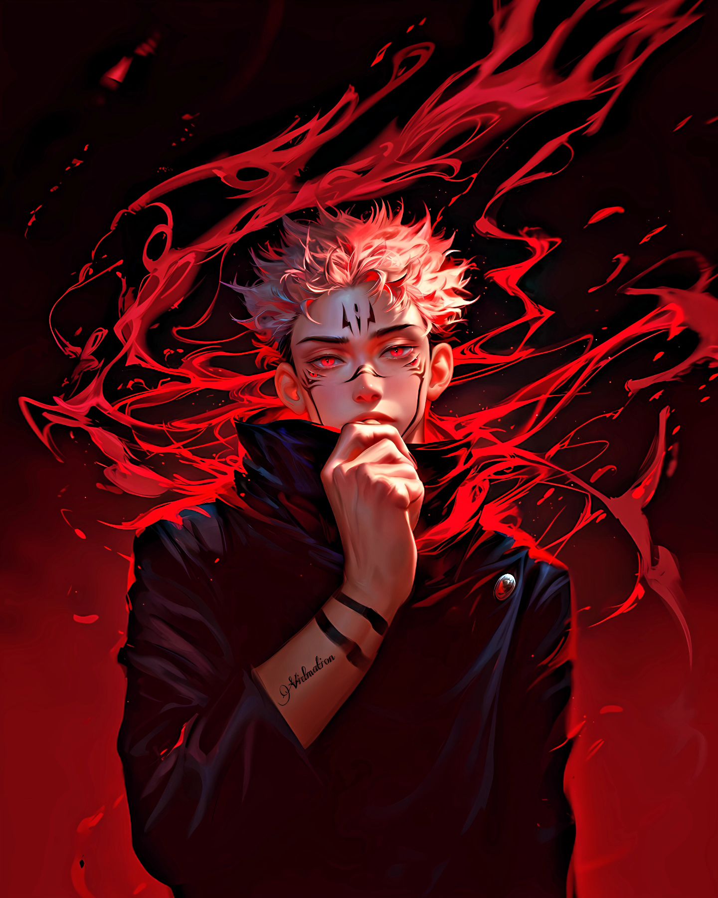 " Know Your Place You Fool " :-Ryomen Sukuna From Jujutsu Kaisen anime-Know-Your-Place-You-Fool-Ryomen-Sukuna-From 