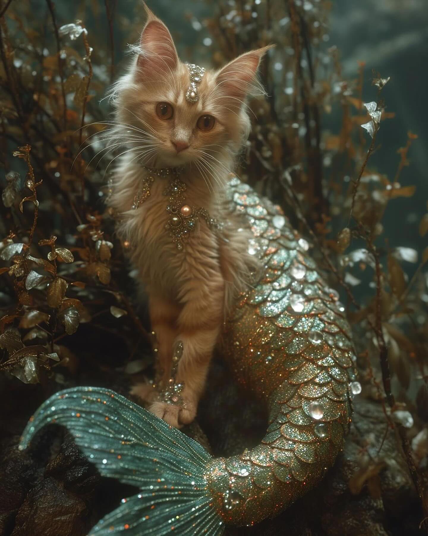 What if cats were mermaids!  Created by  using Midjourney.-436769976_348673748193578_4340693727804334089_n 