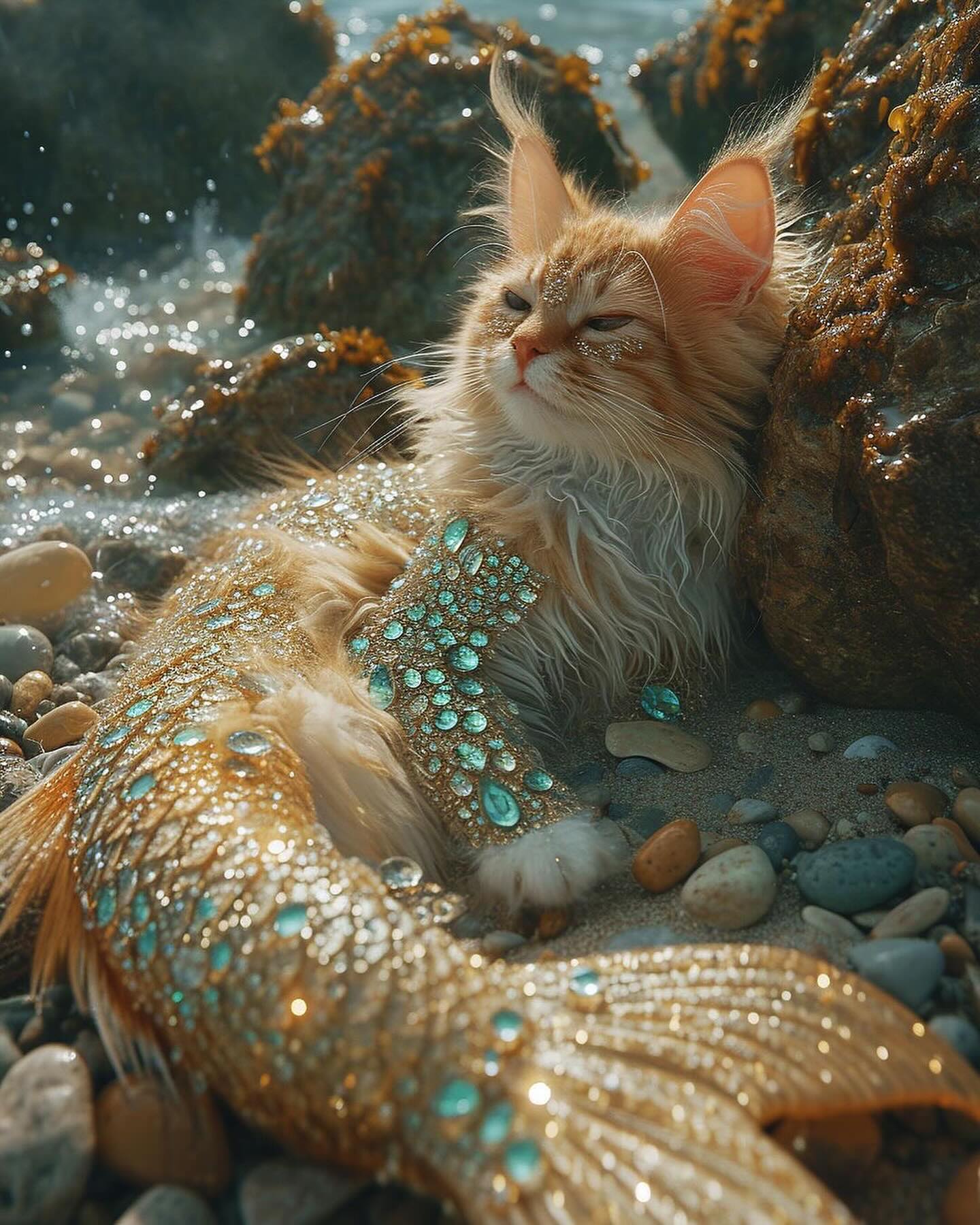 What if cats were mermaids!  Created by  using Midjourney.-436782966_1396145251037630_1860570228425905335_n 