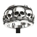 Personality Men Punk Skull Rings Vintage Gothic Domineering Skull Ring Fashion Rock Jewelry Accessories