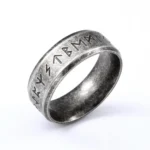 Europe and The United States New Vintage Viking Rune Ancient Ring Men’s Fashion Trend Retro Punk Party Accessories Jewelry Gifts