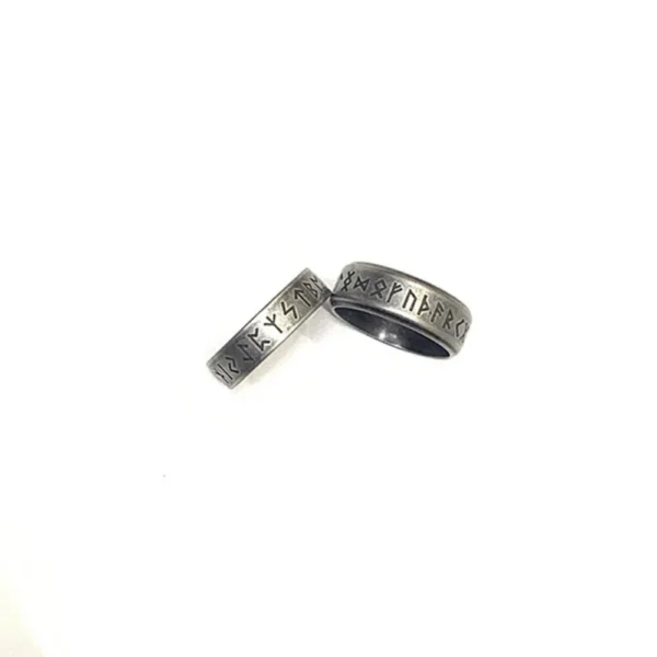 Europe and The United States New Vintage Viking Rune Ancient Ring Men's Fashion Trend Retro Punk Party Accessories Jewelry Gifts