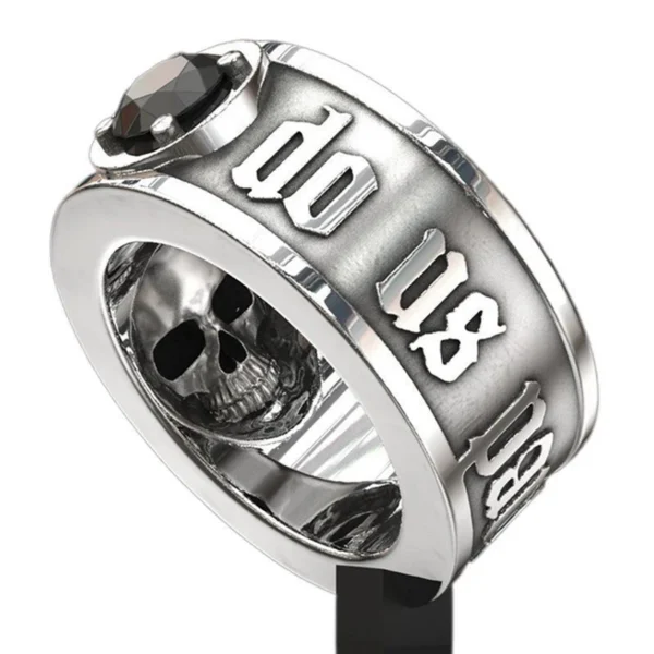 New Personalized Minimalist Niche Creative Trend Death Skull Men's Fashion Retro Ring Hip Hop Punk Street Party Gift Accessories