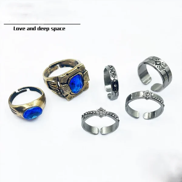 Women Love And Deepspace Xavier Zayne Rafayel Ring Adjustable Jewelry Lian Yu Shenkong Couple Wedding Ring Men Birthday Gifts