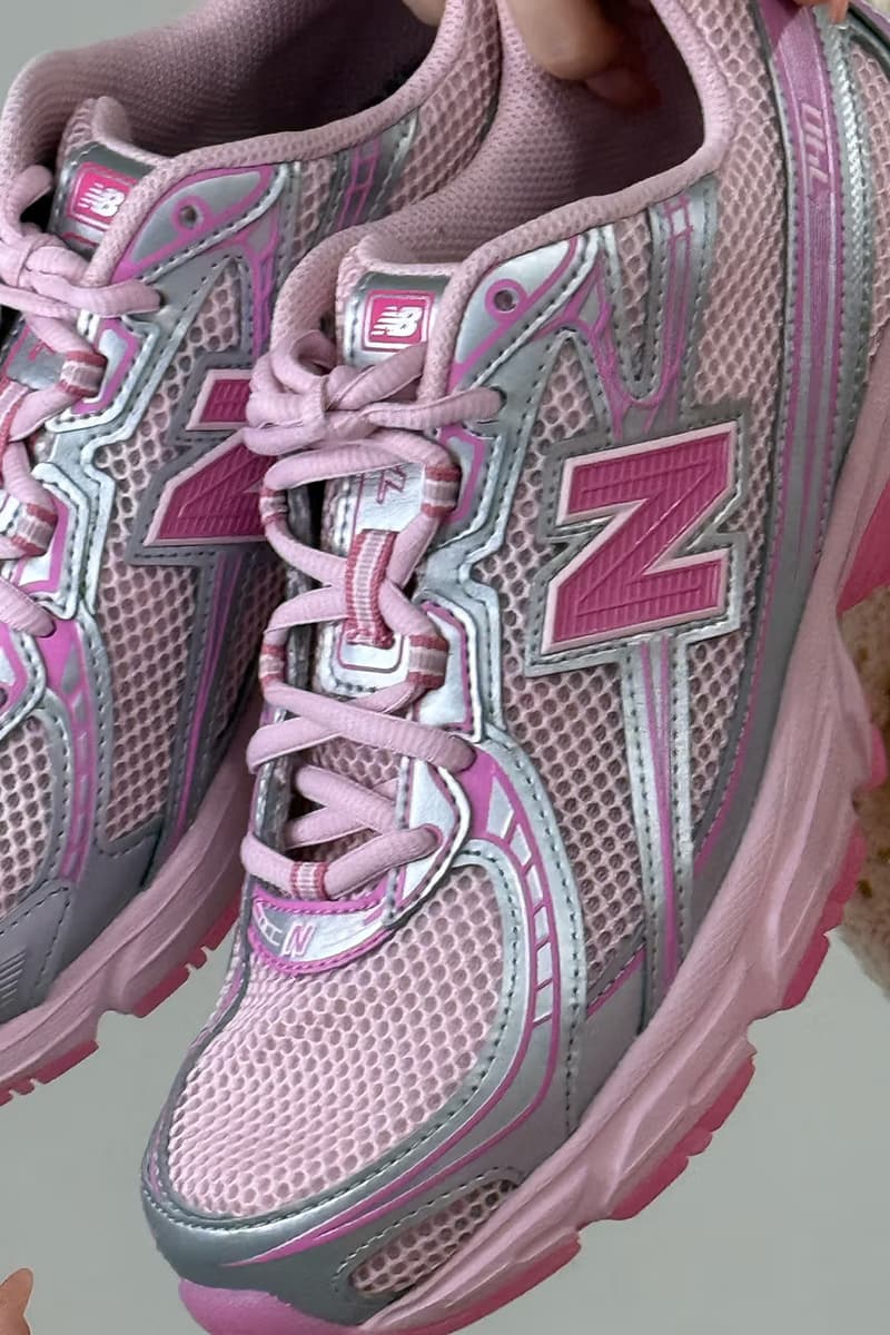 atmos pink x New Balance 740 latest joint shoes are revealed first