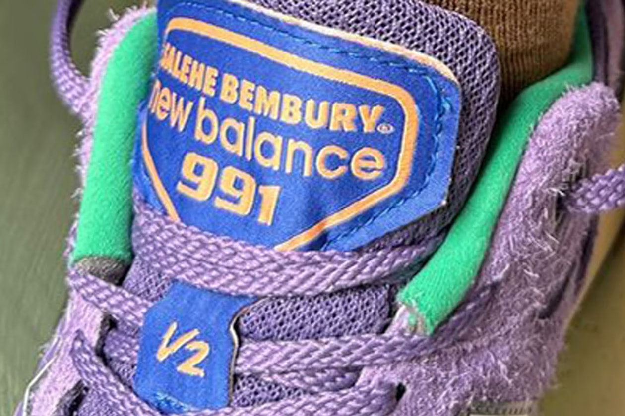 Salehe Bembury x New Balance 991v2 latest collaborative color scheme 