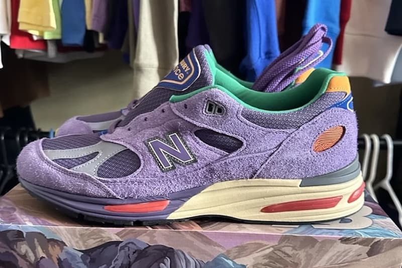 Salehe Bembury x New Balance 991v2 latest collaborative color scheme 