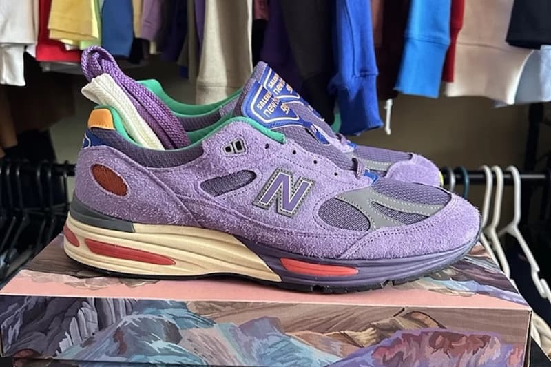 Salehe Bembury x New Balance 991v2 latest collaborative color scheme 