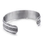 Sterling Silver Etched Cuff Bracelet