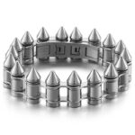 Stainless Steel Bullet Spike Bracelet