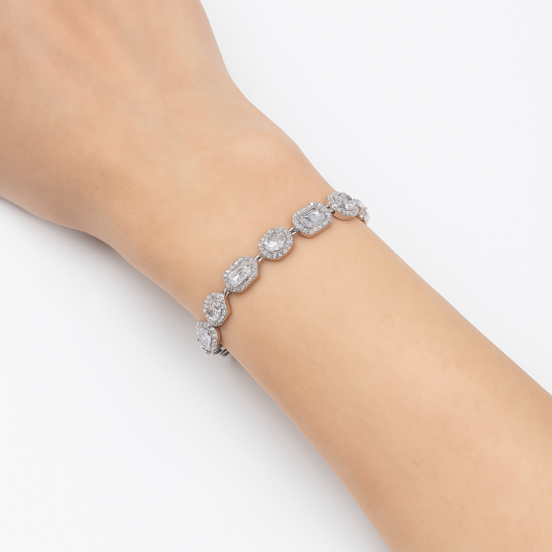 Stainless Steel Pebble Bead Bracelet | Natural Stone Accents | Unisex Adjustable Chain