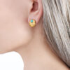 turquoise-and-gold-stud-earrings