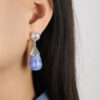 steel-blue-resin-earrings