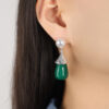 steel-green-resin-earrings