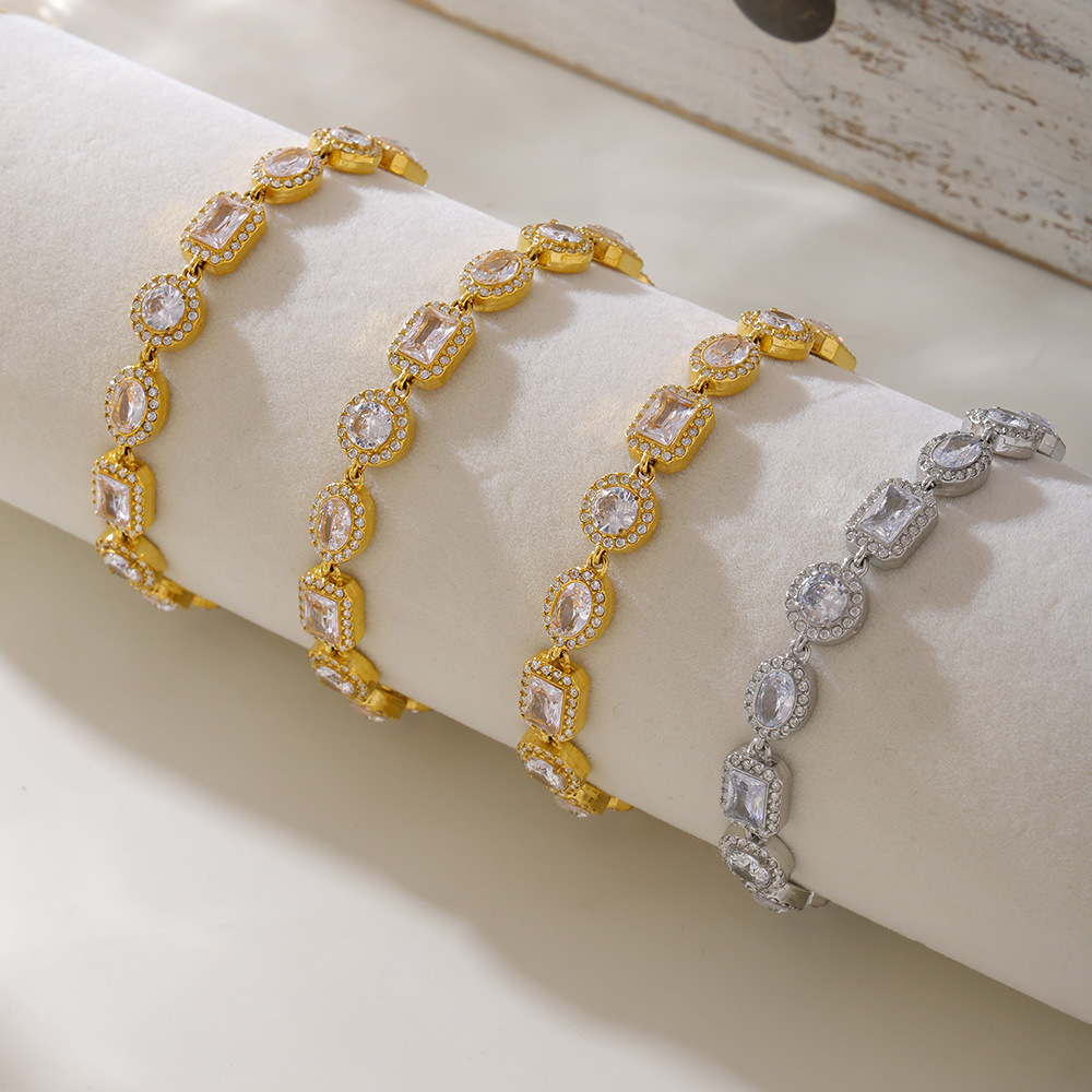 Stainless Steel Pebble Bead Bracelet | Natural Stone Accents | Unisex Adjustable Chain - 详情-13 
