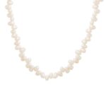 Natural Irregular Freshwater Pearl Choker Necklace – Dainty & Elegant Beaded Chain