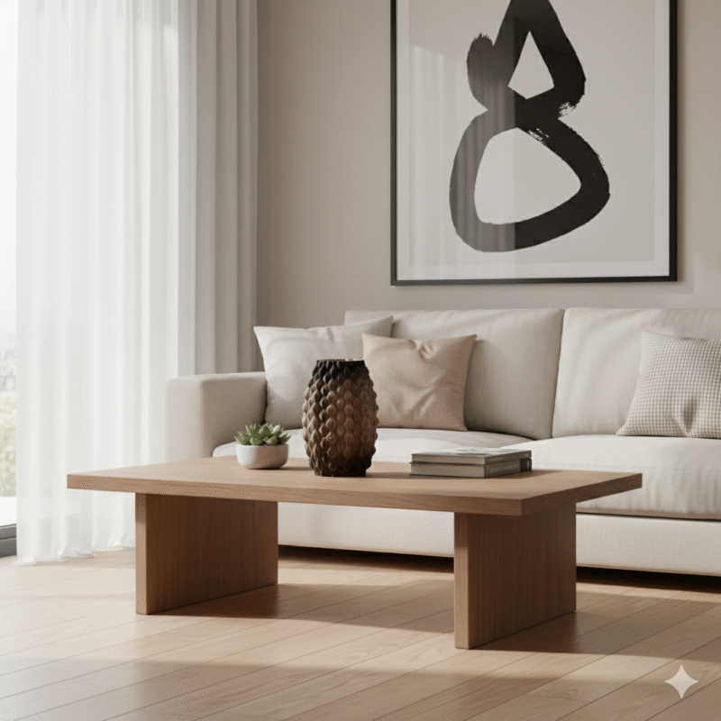 3D Printed Ceramic Vase - Brown Abstract Design | Modern Home Decor