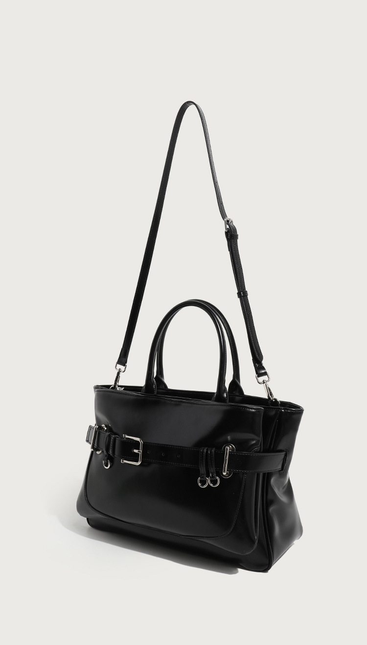 Formal Black Top Handle Bag for Women - Chic Structured Tote - 详情-22-1 