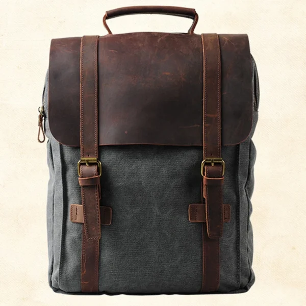 Fashion Male Backpack Leather military Canvas backpack Men backpack women school backpack school bag bagpack rucksack mochila