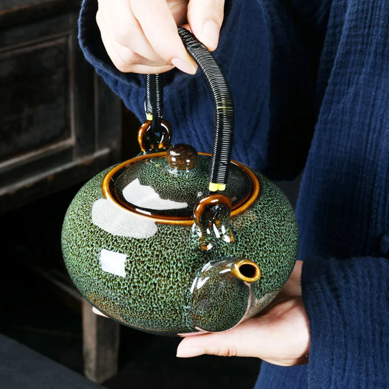 Ceramic Pot Large Capacity Teapot 700ml Starry Glaze Pot for Tea Pots Puer Yixing Kettle Clay Tea Ceremony Set Gaiwan Samovar