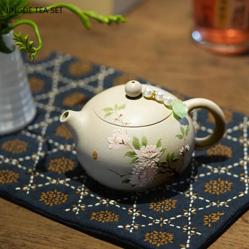 200ml High Quality Yixing Purple Clay Teapot Exquisite Filter Xishi Kettle Custom Beauty Tea Infuser Chinese Zisha Tea Set