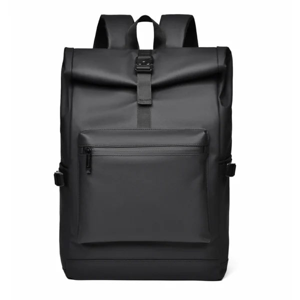 A 15.6-Inch Men's And Women's Large Capacity Simple Fashion Wear-Resistant Anti-Scratch Fabric Multi-Functional Casual Backpack