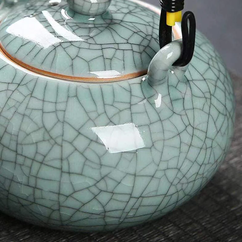 Vintage Chinese Style Teapot With Lifting Beam 650ml Mug Teapot for Tea Kettle Puer Tea Cup Set Teaware Pot Teapots Service Clay