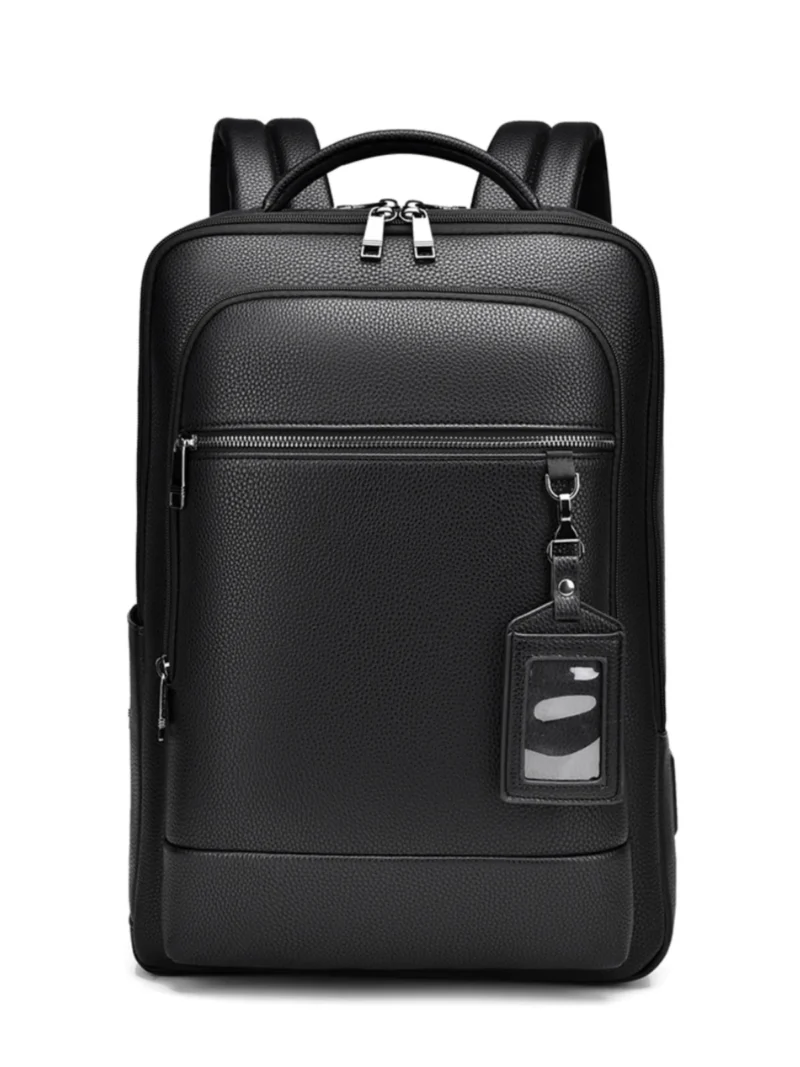 Large Capaci Leather Bapa for Busin Travel Men's Double oulder Bag with Cuter Carent Casual Simple Sle
