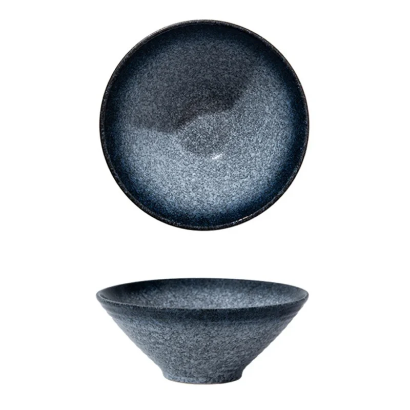 Ceramic Ramen Bowl Retro Ceramic Bowl Soup Bowl Salad Bowls Dessert Bowls Sashimi Bowls Underglaze Color Restaurant Tableware