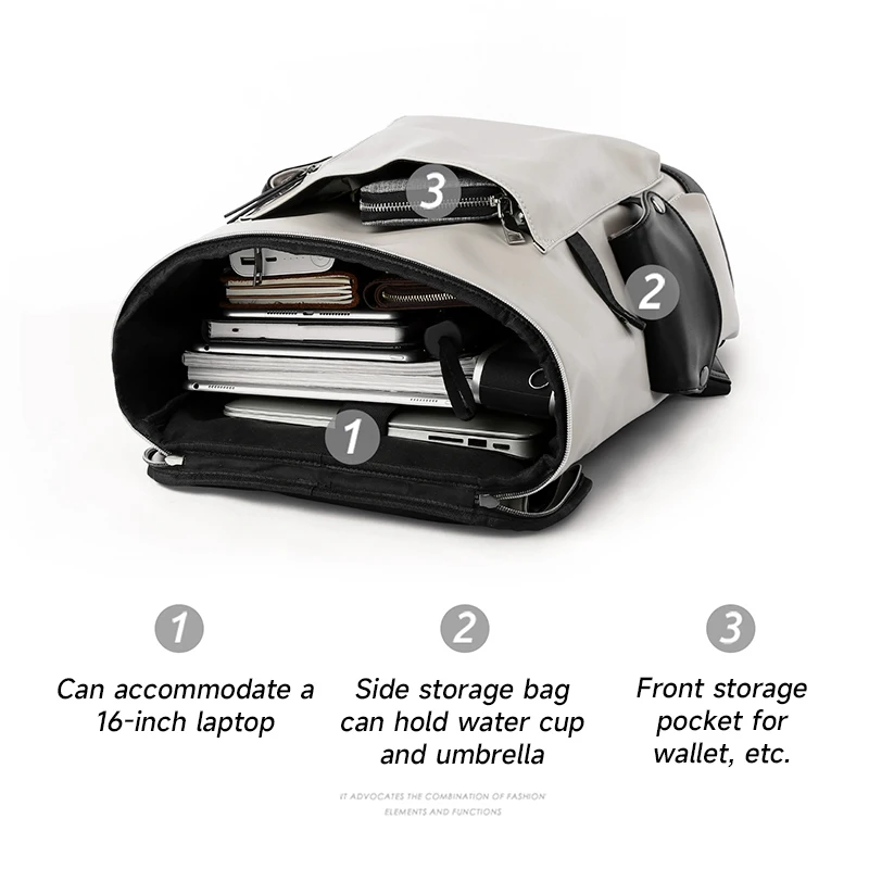 2024 Lether Men Backpack Vintage For Teenager Laptop PC Portable Bags Designer Boys Travel Backpack Thin School Luxury Mochila