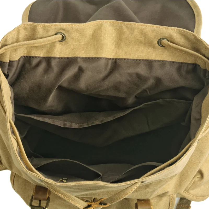 Vintage Canvas Men's Backpack Outdoor Sports Riding Backpack Casual Large Capacity Travel Hiking rucksack