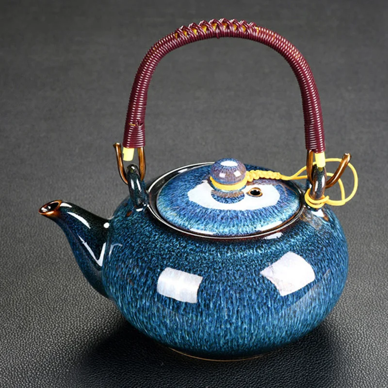 Ceramic Pot Large Capacity Teapot 700ml Starry Glaze Pot for Tea Pots Puer Yixing Kettle Clay Tea Ceremony Set Gaiwan Samovar