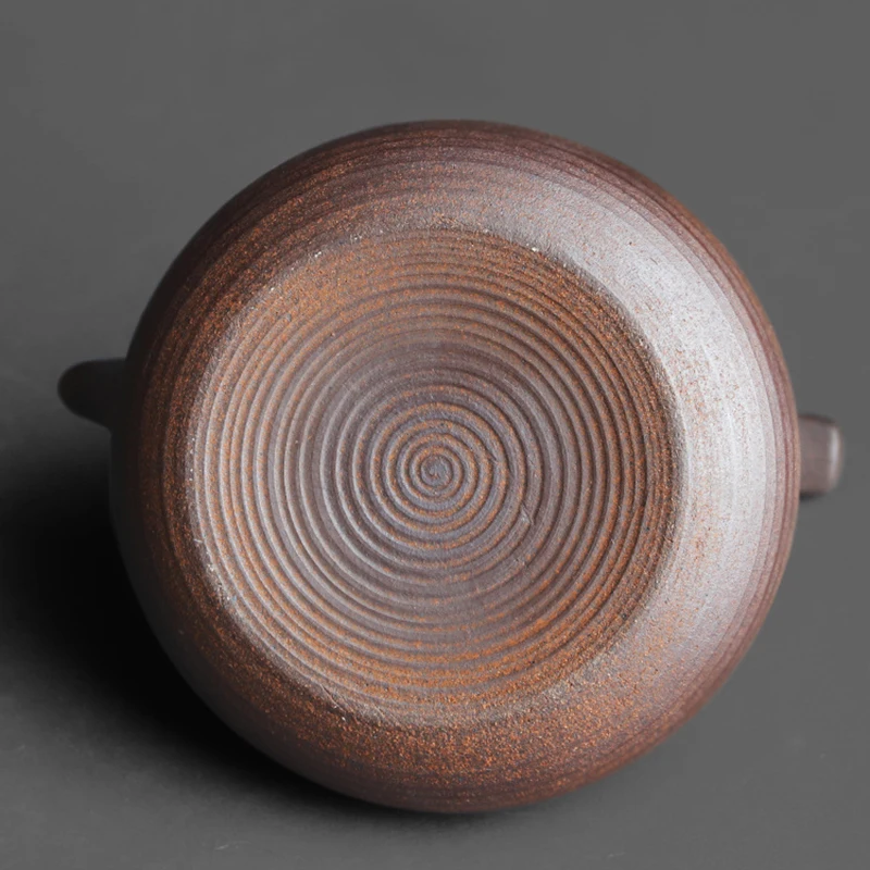 Japanese Style Teapot Handmade Retro Coarse Pottery Stoneware Kungfu Tea Ceremony Portable Tea Maker Ceramic Teapot Teaset